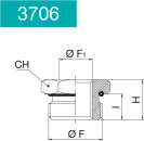 RIDUZIONE CILINDRICA CON OR -3706-