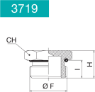 TAPPO MASCHIO CIL. CON OR -3719-