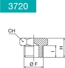 TAPPO MASCHIO CILINDRICO -3720-