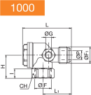 NON RETURN VALVE FEMALE - MALE HORIZONTAL