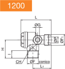 NON RETURN VALVE MALE-MALE HORIZONTAL