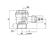 NON RETURN VALVE MALE-MALE VERTICAL