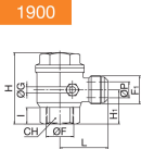 NON RETURN VALVE FEMALE-MALE VERTICAL HEAVY