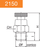 DRAIN COCK CONICAL