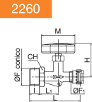 LINE TAP-HANDWHEEL-MILLED NUT