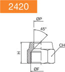 BLOCKING NUT FOR COPPER PIPE -2420-