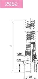 STRAIGHT MALE CONICAL WITH SPRING
