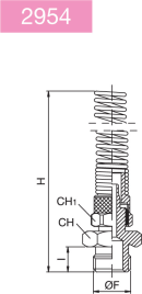 STRAIGHT METRIC WITH O-RING AND SPRING