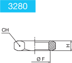 BULKHEAD LOCK NUT -3280-