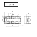 DOUBLE DISTRIBUTION FRAME 3672