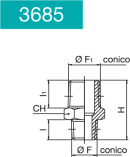 REDUCING NIPPLE CONICAL -3685-