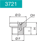 ALLEN MALE CYL.KEY PLUG -3721-