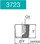SOCKET HEAD PLUG CONICAL -3723-