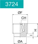 SOCKET HEAD PLUG CYLINDRICAL -3724-