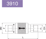SLIDE VALVE MALE/MALE