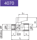 MINI BALL VALVE CYLINDRICAL/FEMALE (SHORT SERIE)