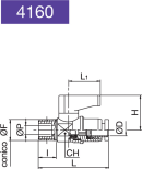 MINI BALL VALVE MALE CONICAL-TUBE