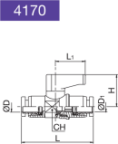 MINI BALL VALVE CONICAL-AUTOMATIC TUBE-TUBE