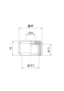 M.F. CYLINDRICAL REDUCER ADAPTOR -3707-