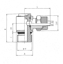 COMPLETE SWIVEL BANJO SINGULAR QUICK FITTING