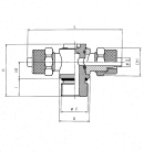 COMPLETE SWIVEL BANJO DOUBLE QUICK FITTING