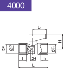 MINI BALL VALVE FEMALE/FEMALE O-RING VITON