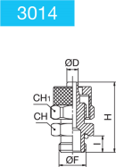 STRAIGHT MALE METRIC WITH O-RING VITON