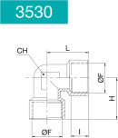 ELBOW F.F. NOT NICKEL PLATED