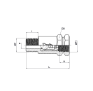 ONE-WAY VALVE MALE/FEMALE FKM
