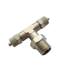 SWIVEL TEE CENTRAL MALE CONICAL