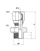 STRAIGHT MALE CYLINDRICAL UNIVERSAL