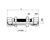 STRAIGHT BULKHEAD CONNECTOR UNIVERSAL