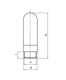 POLYETHYLENE SILENCER WITH THREADED BASE