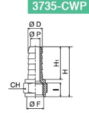 HOSE CONNECTOR FEMALE CW510L 