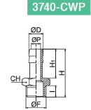 HOSE CONNECTOR MALE CYLINDRICAL CW510L